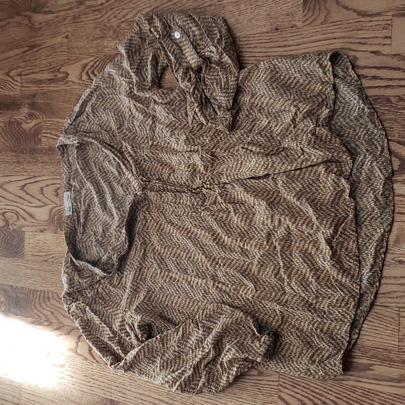 (S) Catwalk Studio Bohemian Lightweight Casual Patterned Top Relaxed Fit - Picture 1 of 9